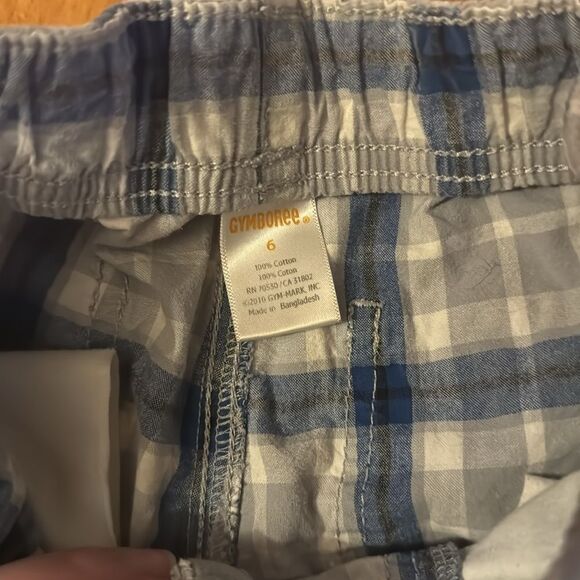 Boys size 6 shorts lot Gymboree and old navy blue plaid check - Picture 5 of 5